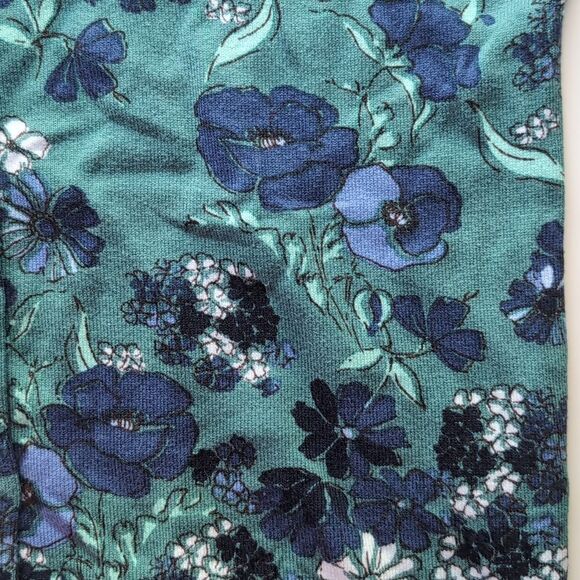 NWT Karen Scott Teal Floral Field Flowers Cardigan S - Picture 2 of 9